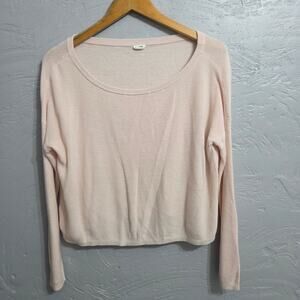Garage Light Pink Long Sleeve Top Woman's Size Medium